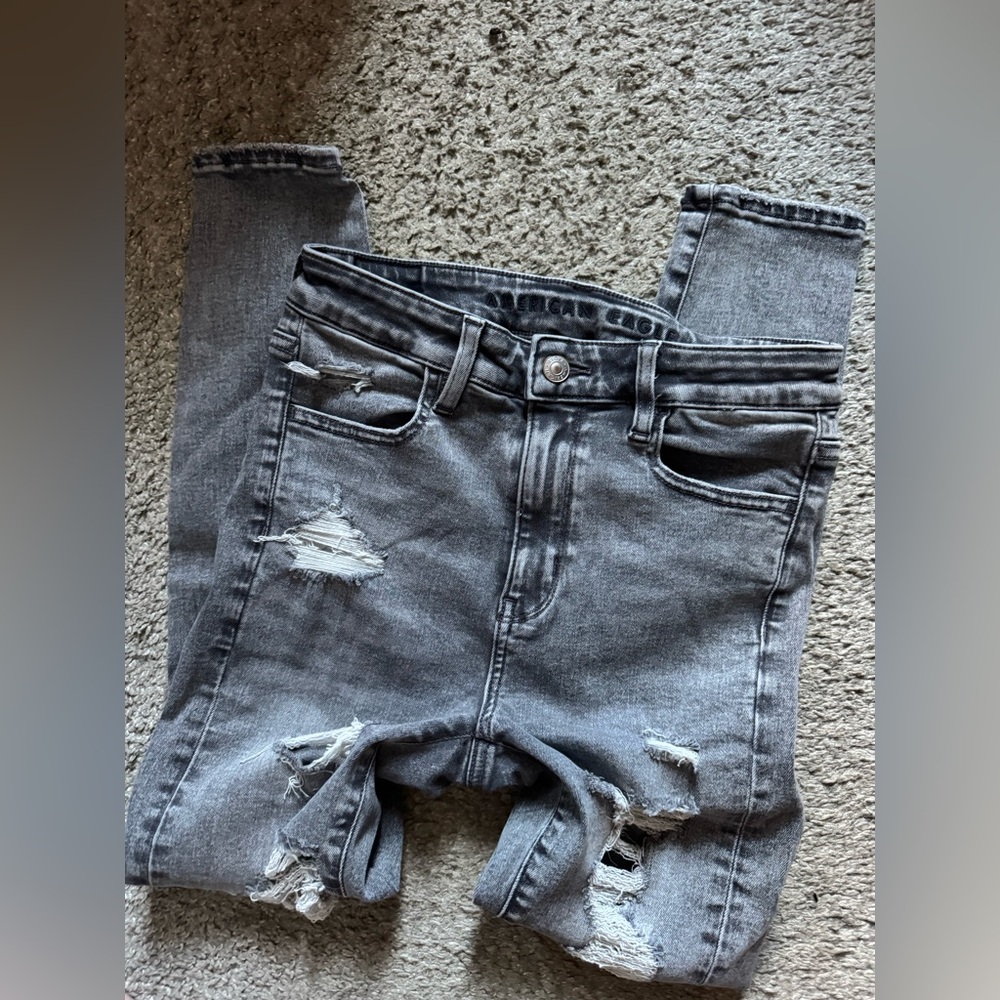 Super High Rise Ripped Jegging - Picture 2 of 3